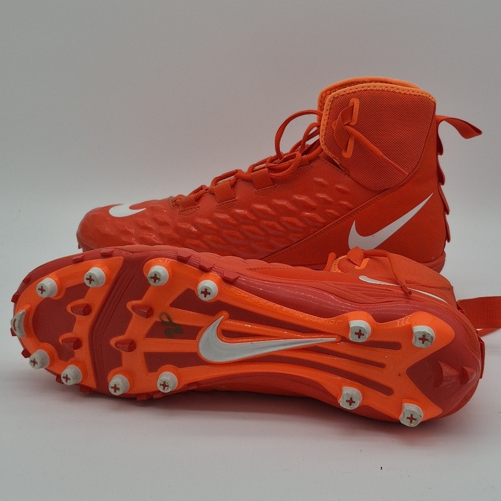 Nike Force Savage Varsity 2 (Size 14) AQ8155-800 Orange/White Football Cleats - Picture 6 of 8